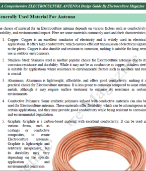 ELECTROCULTURE ANTENNA book