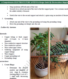 ELECTROCULTURE ANTENNA Design Guide